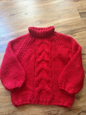 Sweet Generis Red Chunky Sweater M/L